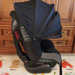 Joie チャイルドシート チルト キャノピー付（ギンガムチェック・ブラック）の画像