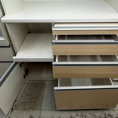 ✨️ジモティー割引✨️【ジャングルジャングル堺初芝店】　松田家具　スピークレンジ　システムキッチンボード　ホワイト　幅(W)1005mm × 奥行(D)490mm × 高さ(H)2000mm　堺市（東区　西区　北区　南区　堺区　美原区）高石市　泉大津市　忠岡町　和泉市　松原市　大阪狭山市の画像