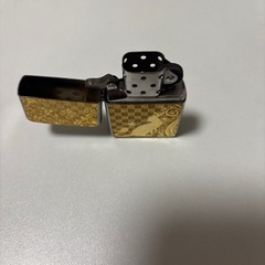 ZIPPO 猫と小鳥 ゴールドの画像