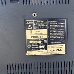 【0円】32型液晶テレビ　ビクターVictor　の画像