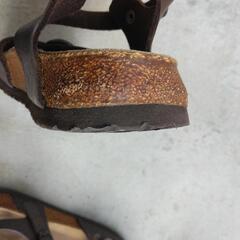 レディース　サンダル　TATAMI　サイズ38　茶色の画像