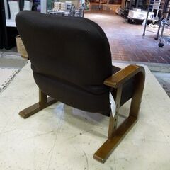 ① ニトリ タカザイス ハープ 幅55cm 高さ37～66cm 3段階調整 リクライニング機能 高座椅子 ブラウン系 札幌市東区 新道東店の画像
