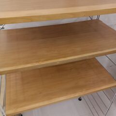リユースのサカイ栃木店★ジモティ割あり★  ラック ベージュ W73.2×D40.5×H72.5 クリーニング済み TC10528の画像