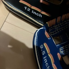 親子グローブとボールのセットの画像