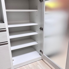  【ピカピカ】食器棚 幅90×奥行50×高さ101cm 美品 引き取り限定の画像
