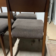 名古屋市内お届け無料座面までの高さ43センチ座面45×454脚セットの画像