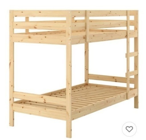 IKEAの二段ベッドMYDAL(引き取り限定)