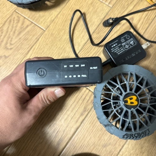 BURTLE空調服用バッテリーとファン