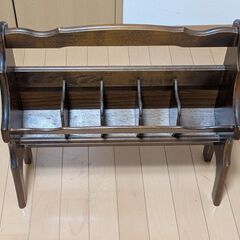 スリッパ立て　木製の画像