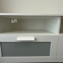 IKEA イケア／テレビボード　120cm／ホワイトの画像