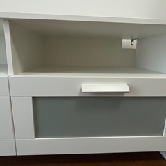 IKEA イケア／テレビボード　120cm／ホワイトの画像