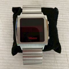 【Metro】メトロ Wrist watch WW001 MATRIX デジタル ウォッチ 腕時計 LED 赤文字 A0315の画像
