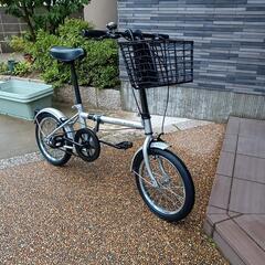 🎀😉綺麗です・未登録・オシャレ折りたたみ自転車（配達対応可能¥300〜)の画像