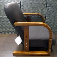 ② ニトリ タカザイス ハープ 幅55cm 高さ37～66cm 3段階調整 リクライニング機能 高座椅子 ブラウン系 札幌市東区 新道東店の画像