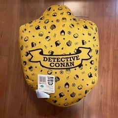 【未使用タグ付き】名探偵コナン エンブレムダイカットクッション プライズ限定 の画像
