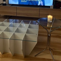 センターテーブル　ガラスの画像