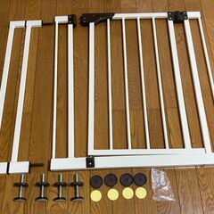 【中古/長期保管品/お引取り限定】■ダブルロックゲート■日本育児■ホワイト■取り付け幅68㎝～91㎝■の画像