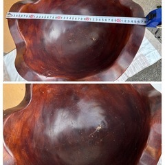 一刀彫　天使のオブジェ　花台　花入　高さ77cm 引き取り限定の画像