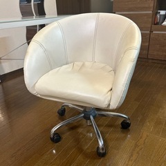 ガラス天板デスク＆回転チェアセットの画像
