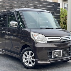 安心の総額表示！車検満たん★スズキスペーシア禁煙車バックモニター両側電動スライドドア！シートヒーターetcレーダーブレーキBluetoothナビTVエコアイドリングストップの画像