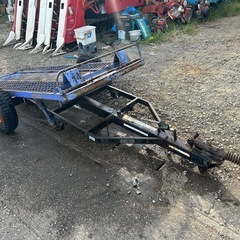 中川車輌　コンバインカー　最大積載量1200kg 油圧シーソー式 NCB-601 運搬車 コンバイントレーラー トレーラー 搬送 2輪 荷台 牽引 油圧　ダンパー　シーソー　トレーラー 宮崎の画像