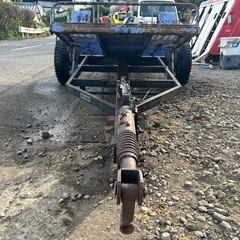 中川車輌　コンバインカー　最大積載量1200kg 油圧シーソー式 NCB-601 運搬車 コンバイントレーラー トレーラー 搬送 2輪 荷台 牽引 油圧　ダンパー　シーソー　トレーラー 宮崎の画像