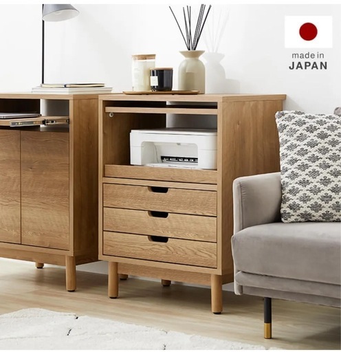 LOWYAサイドボード 
木製 収納棚 チェスト リビング収納 ディスプレイラック 日本製