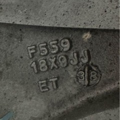 18インチ　ホイール2本　タイヤ付き溝ありの画像