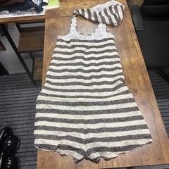 【新品】水着　ワンピース　グレーの画像