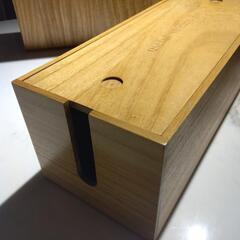 木製ルーターコンセントボックスセットの画像