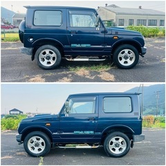 H8年E-JA22W ジムニー特別仕様車 ランドベンチャータークーラーターボパートタイム4WD高 低二段切替式 ◎車検9年9月 エアコンパワステ付きの画像