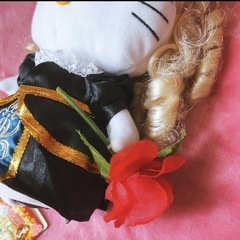 希少レア　ハローキティ　ガラスの仮面　コラボぬいぐるみ　2006 サンリオの画像