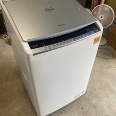 NO B478🌈福岡市内配送設置無料✨🌈日立 HITACHI ビートウォッシュ 洗濯乾燥機 （9kg） シルバー BW-DV90A Sの画像