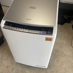 NO B478🌈福岡市内配送設置無料✨🌈日立 HITACHI ビートウォッシュ 洗濯乾燥機 （9kg） シルバー BW-DV90A Sの画像