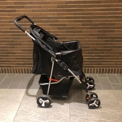 ペットカート ベビーカー バギー 犬猫兼用 多頭 折りたたみ 4輪 ストッパー付き 通気性 小物収納 手洗い可能 軽量 セパレート 犬用カート 対面式 ペット用品収納　Doogoの画像