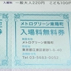 東京メトロ　各種無料券、割引券の画像