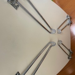 折りたたみ　テーブル　ホワイト　の画像