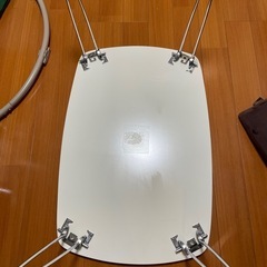 折りたたみ　テーブル　ホワイト　の画像