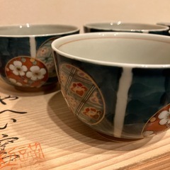 受取予定者決定　新品　有田焼　湯呑み　5個セット　　　の画像