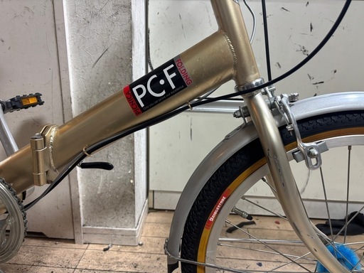 BRIDGESTONE picnica PCF 折りたたみ自転車 ゴールド BRIDGESTONE picnica PCF 折りたたみ自転車 ゴールド - メルカリ
