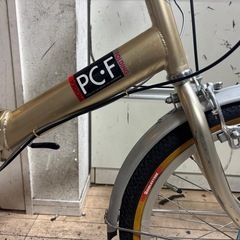 BRIDGESTONE picnica PCF 折りたたみ自転車 ゴールド の画像
