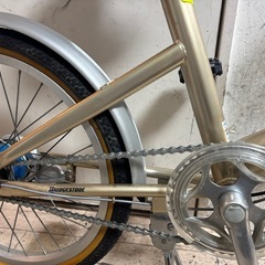 BRIDGESTONE picnica PCF 折りたたみ自転車 ゴールド の画像