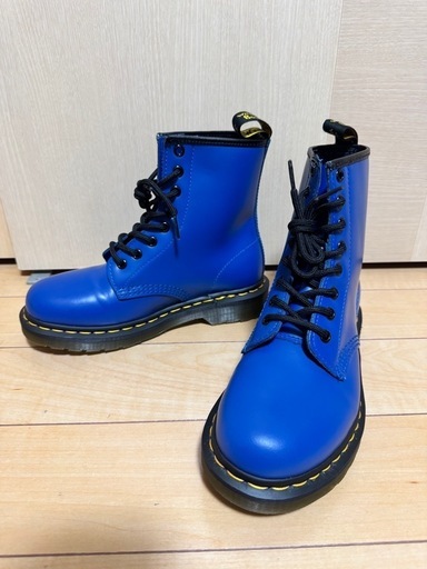 ★美品未使用級★Dr.Martensブルー8 ホール UK4(23〜24cm)