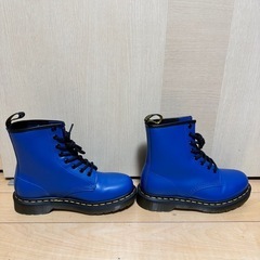 ★美品未使用級★Dr.Martensブルー8 ホール UK4(23〜24cm)の画像