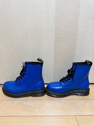 ★美品未使用級★Dr.Martensブルー8 ホール UK4(23〜24cm)