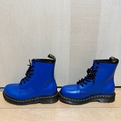 ★美品未使用級★Dr.Martensブルー8 ホール UK4(23〜24cm)の画像