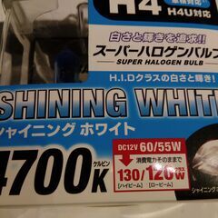 H4ハロゲンバルブ　１２V 60/55w 　新品未使用の画像