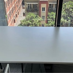 IKEA 白テーブル　160cm*80cmの画像