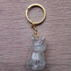 いぬのけだまだま　毛玉収納キーホルダーの画像