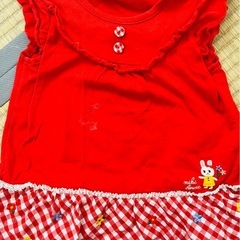 100-110 女の子　ワンピース＆Tシャツ　7枚の画像